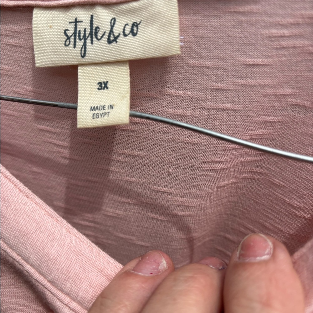 Style & Co. Blush Pink Blouse